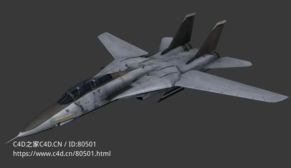 美国F-14B“雄猫”战斗机F-14B Bombcat cockpit - C4D之家 - 38.jpg