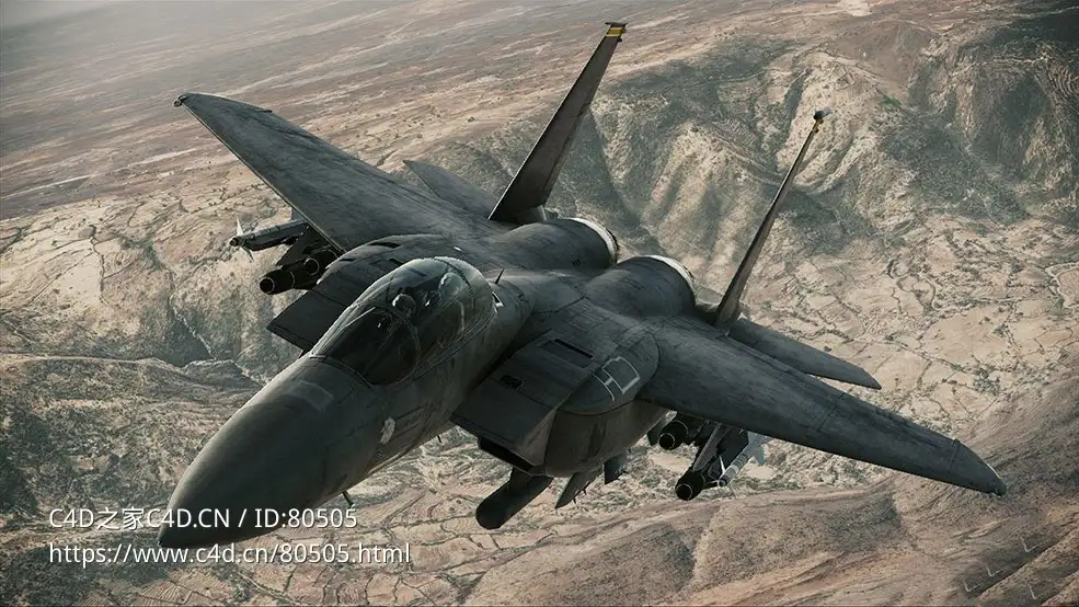 美国F-15“鹰”双发重型超声速制空战斗机F-15C Eagle - C4D之家 - 42.jpg