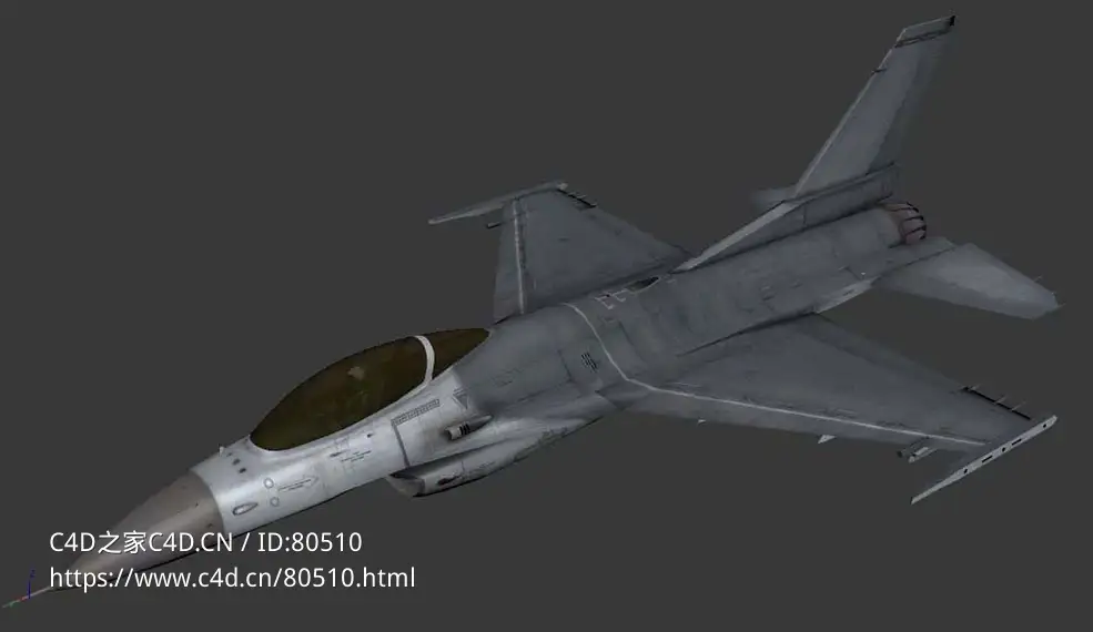美国F-16A/B“战隼”多用途喷气式战斗机F-16A FightingFalcon - C4D之家 - 47.jpg
