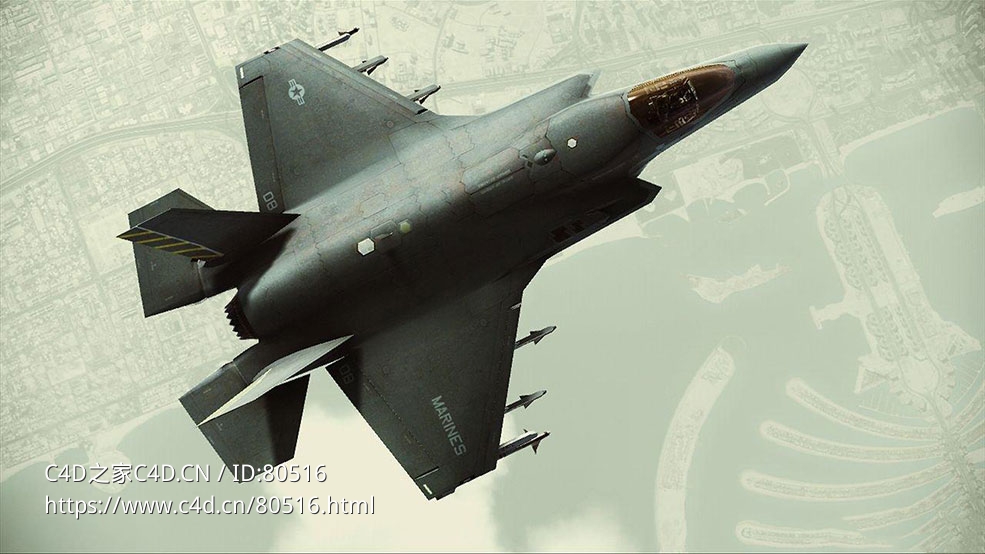 美国海军陆战队闪电II战斗机F-35B Lightning II - C4D之家 - 53.jpg