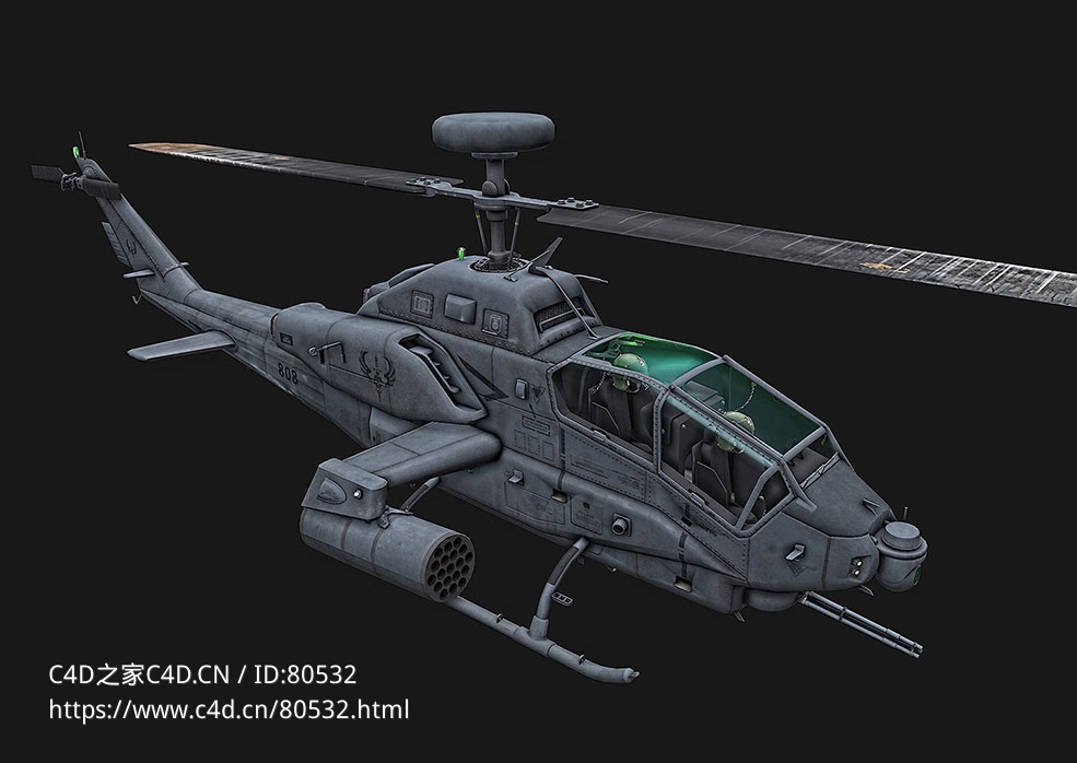 美军炮艇武装直升机Gunship Fixed