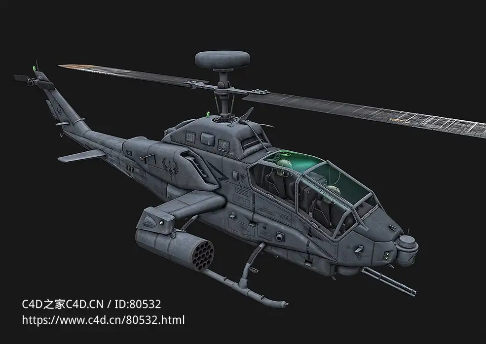 美军炮艇武装直升机Gunship Fixed