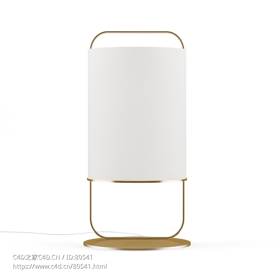 圆筒形床头台灯c4d模型下载 - C4D之家 - 08.jpg