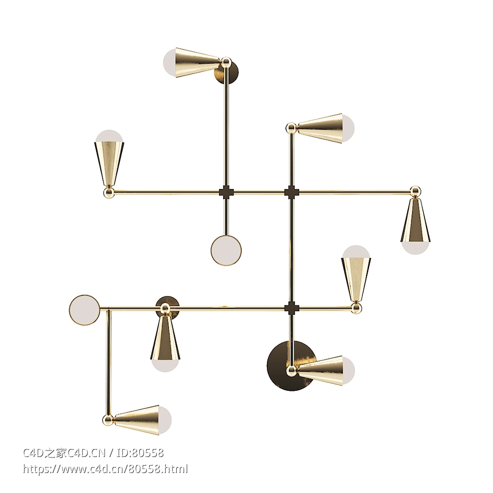 创意壁灯c4d模型下载 - C4D之家 - 25.jpg