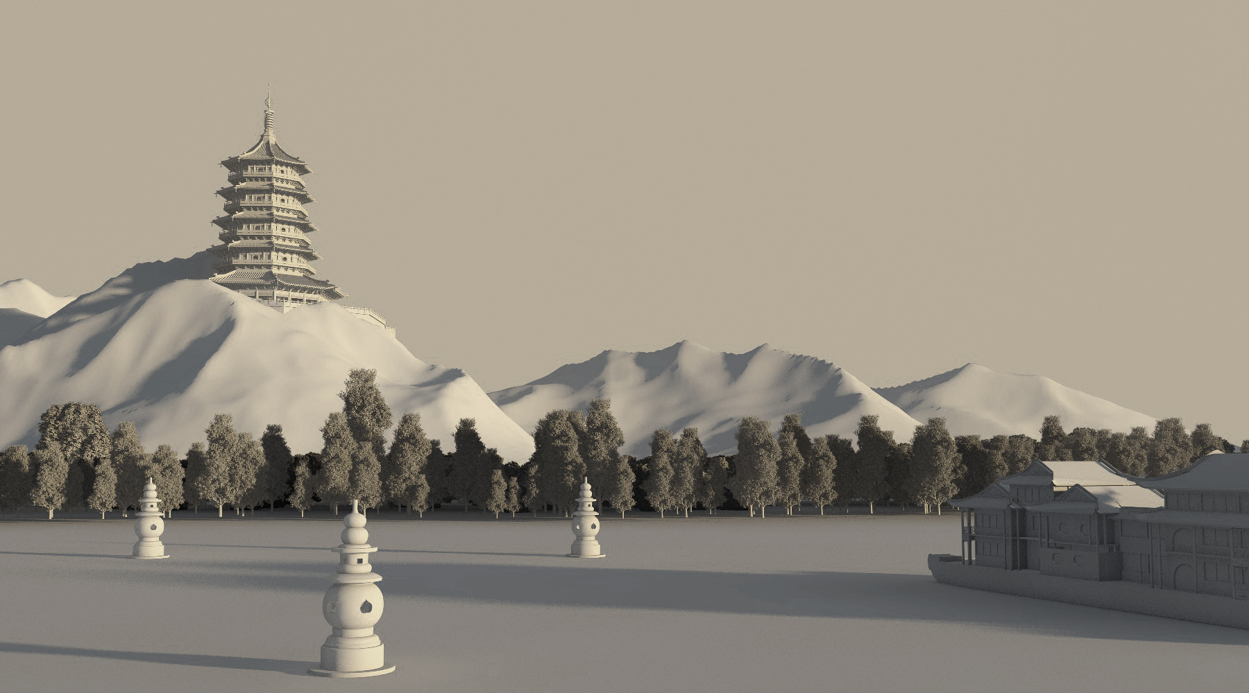 雷峰夕照 - C4D之家 - 雷峰夕照00.jpg