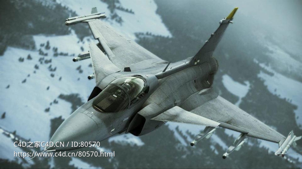 瑞典JAS 39“雄狮”多用途战斗机JAS-39C Gripen - C4D之家 - 72.jpg
