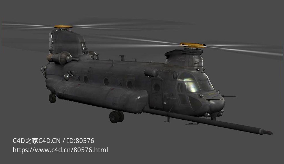 美国“黑鹰”直升机MH-60 BLACK HAWK - C4D之家 - 78.jpg