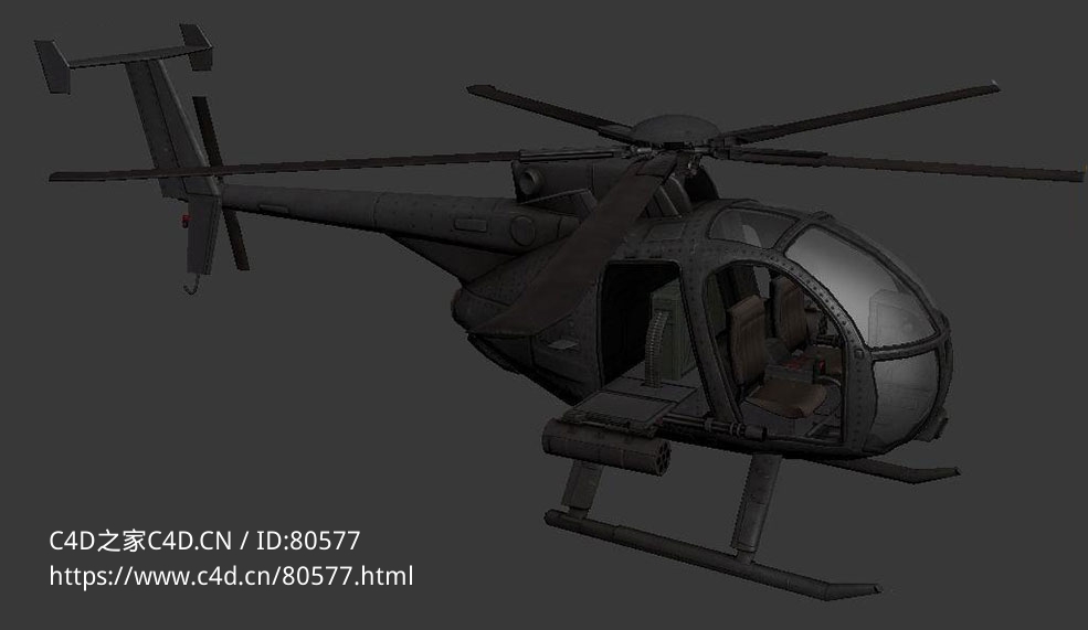 美军MH-47E纵列式双旋翼直升机MH-47E - C4D之家 - 79.jpg