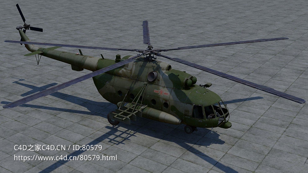 俄罗斯米-171武装运输直升机Mi-171V5 - C4D之家 - 81.jpg