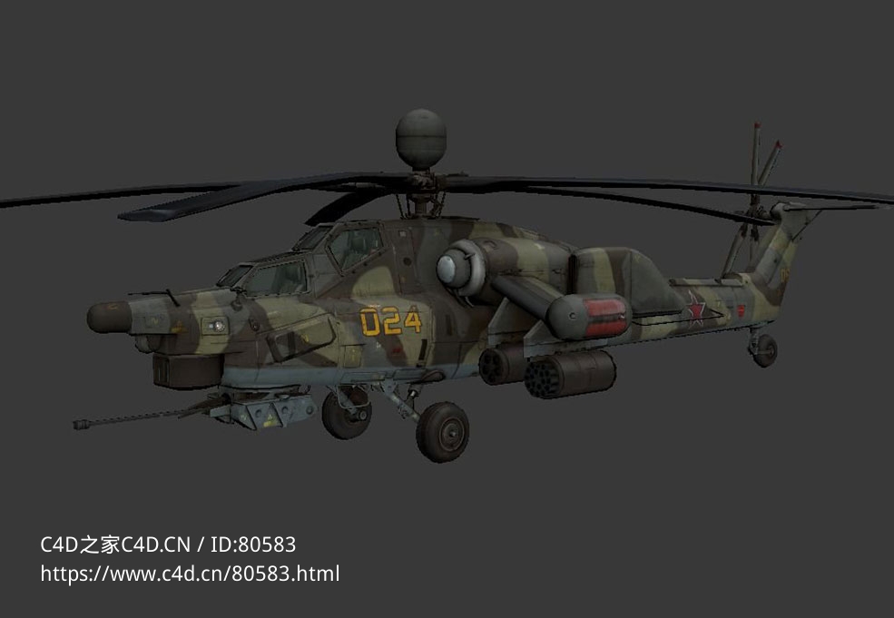 苏联/俄罗斯米-28浩劫武装直升机MI-28 Havoc - C4D之家 - 85.jpg