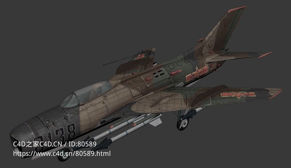 苏联米格-19农夫喷气式战斗机mig-19 - C4D之家 - 91.jpg