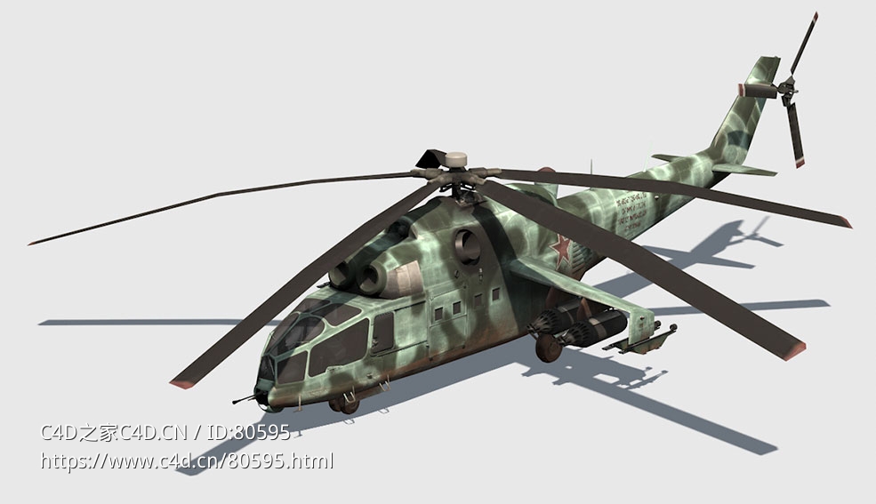 苏联雌鹿/母鹿米-24武装直升机MI-24А - C4D之家 - 97.jpg