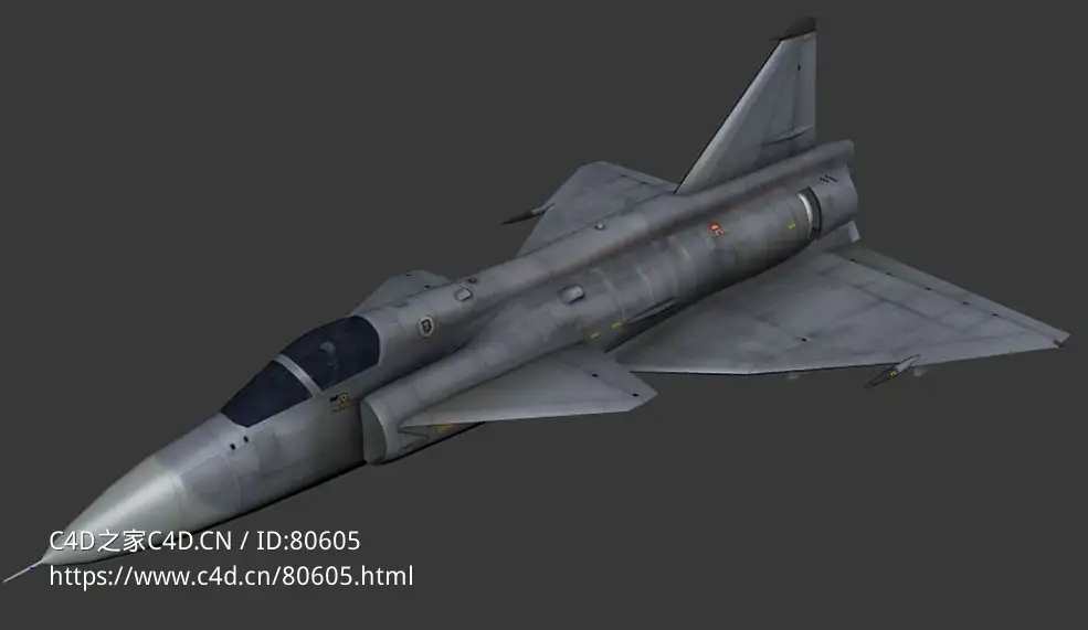 瑞典萨伯37战斗机Saab-37 Viggen cockpit - C4D之家 - 107.jpg