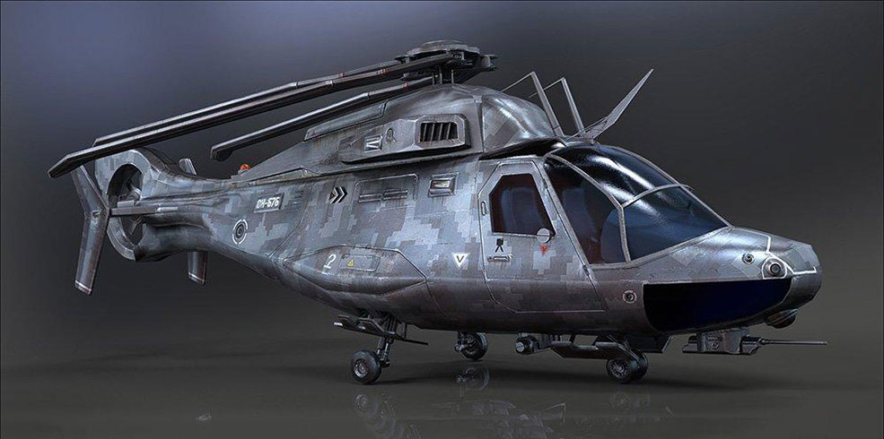 军用侦察直升机Scout Helicopter