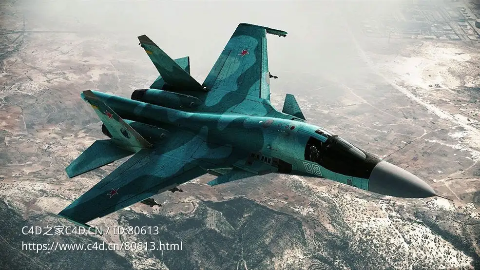 苏联/俄罗斯苏-34战斗轰炸机Su-34 Fullback - C4D之家 - 115.jpg