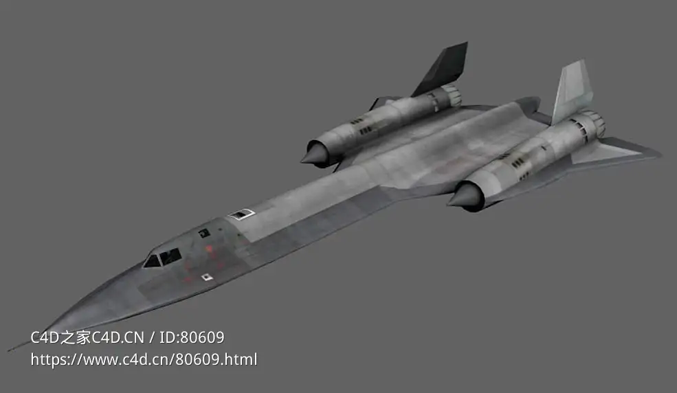 美国SR–71“黑鸟”侦察机SR-71 Blackbird - C4D之家 - 111.jpg