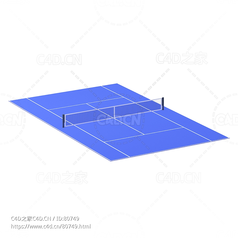 网球场C4D模型下载 - C4D之家 - 04.jpg