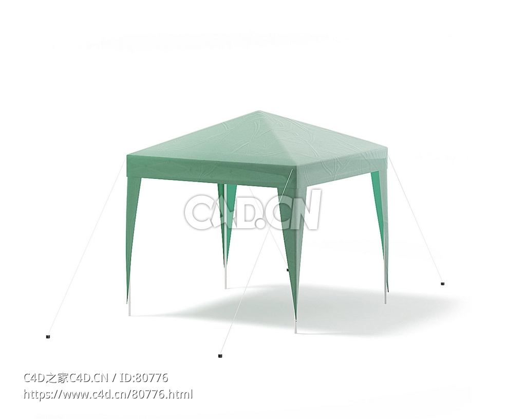 野外露营帐蓬c4d模型下载 - C4D之家 - 4.jpg