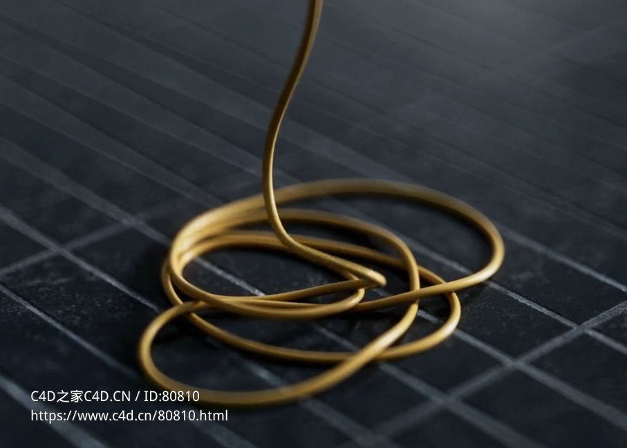 C4D绳子动力学动画中文视频教程