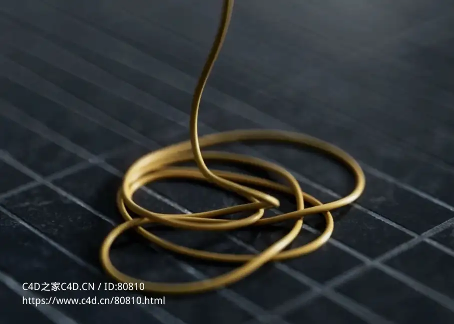 C4D绳子动力学动画中文视频教程