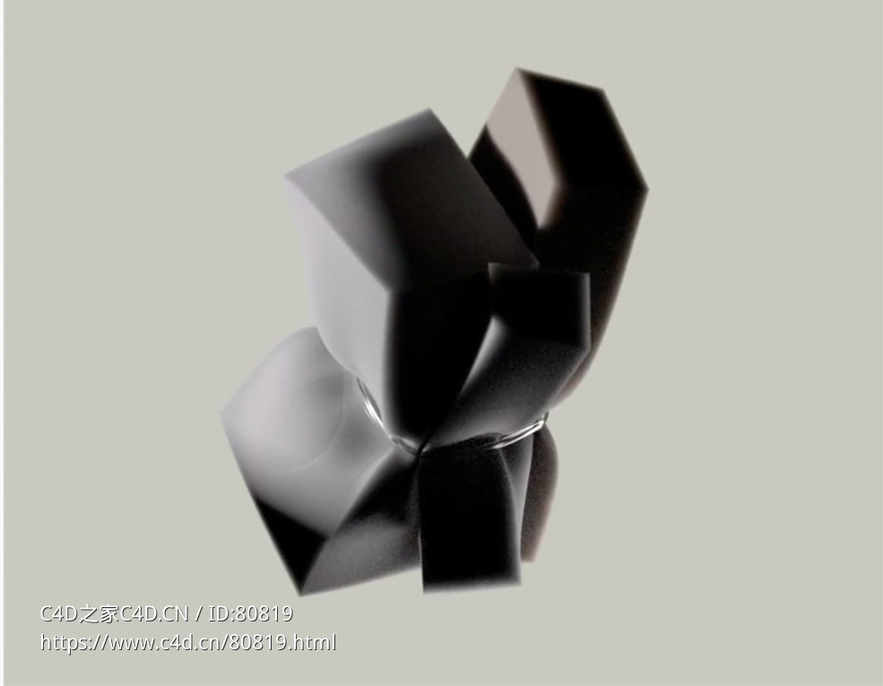 C4D制作捆绑的海绵柔体动画工程