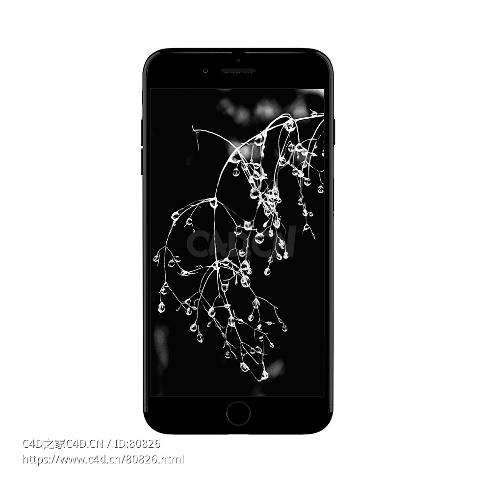 苹果智能手机c4d模型下载