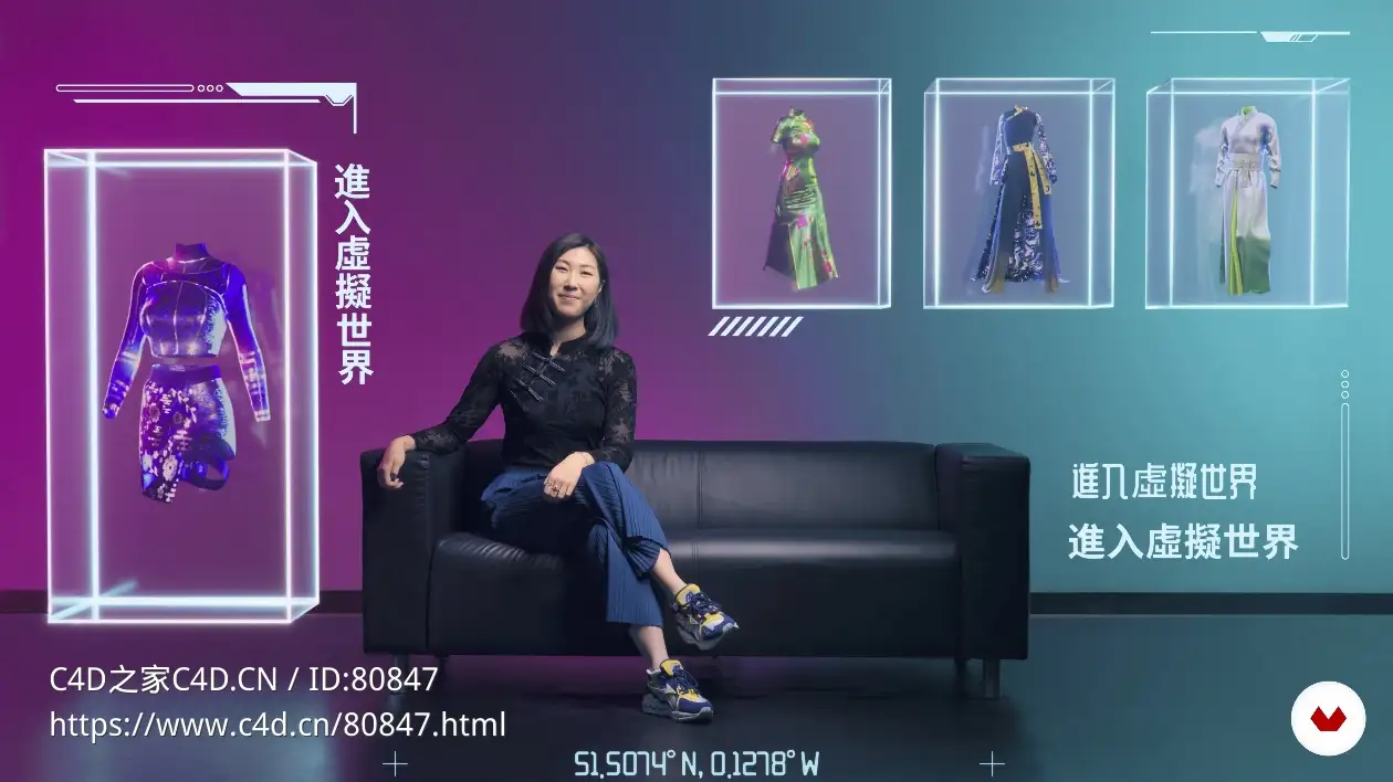 C4D与CLO制作未来科幻风格赛博朋克虚拟服装教程 Domestika – Digital Streetwear Design in CLO 3D and Cinema 4D by Stephy Fung