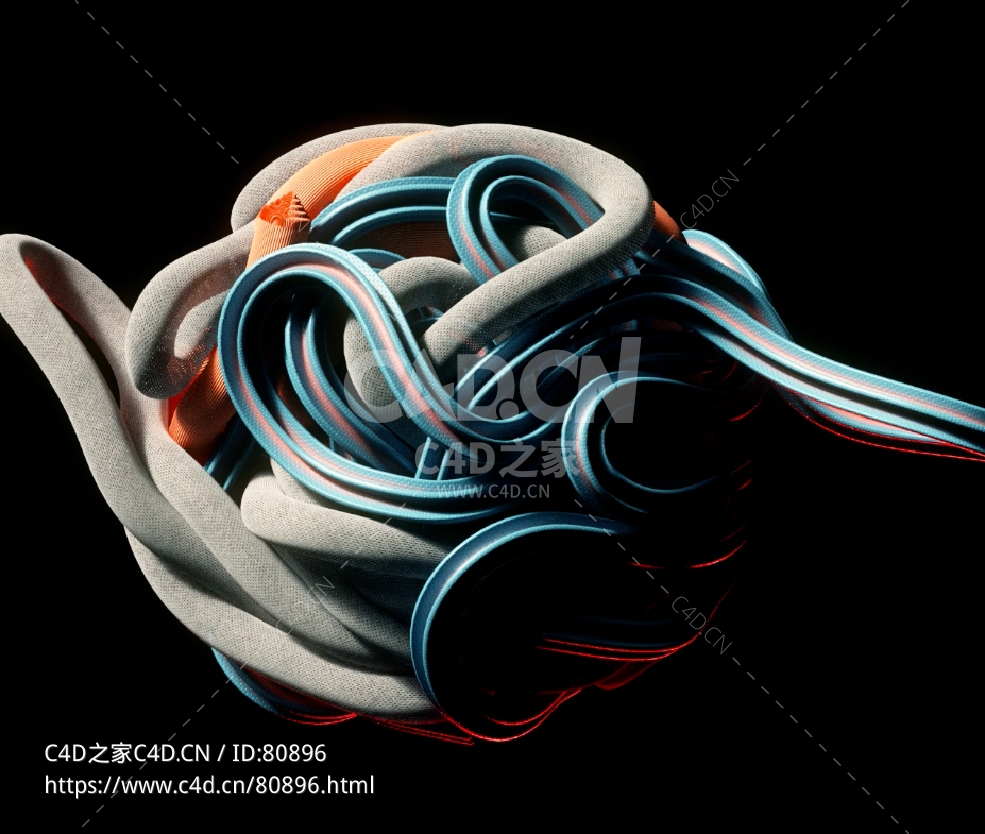 Octane绳索收缩C4D工程文件下载