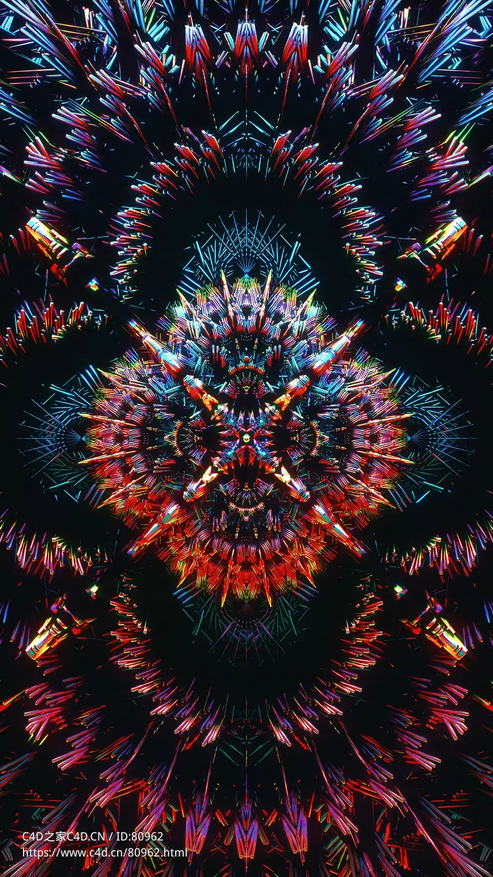 矩阵抽象图案c4d octane渲染工程文件Matrix - C4D之家 - 08.jpg