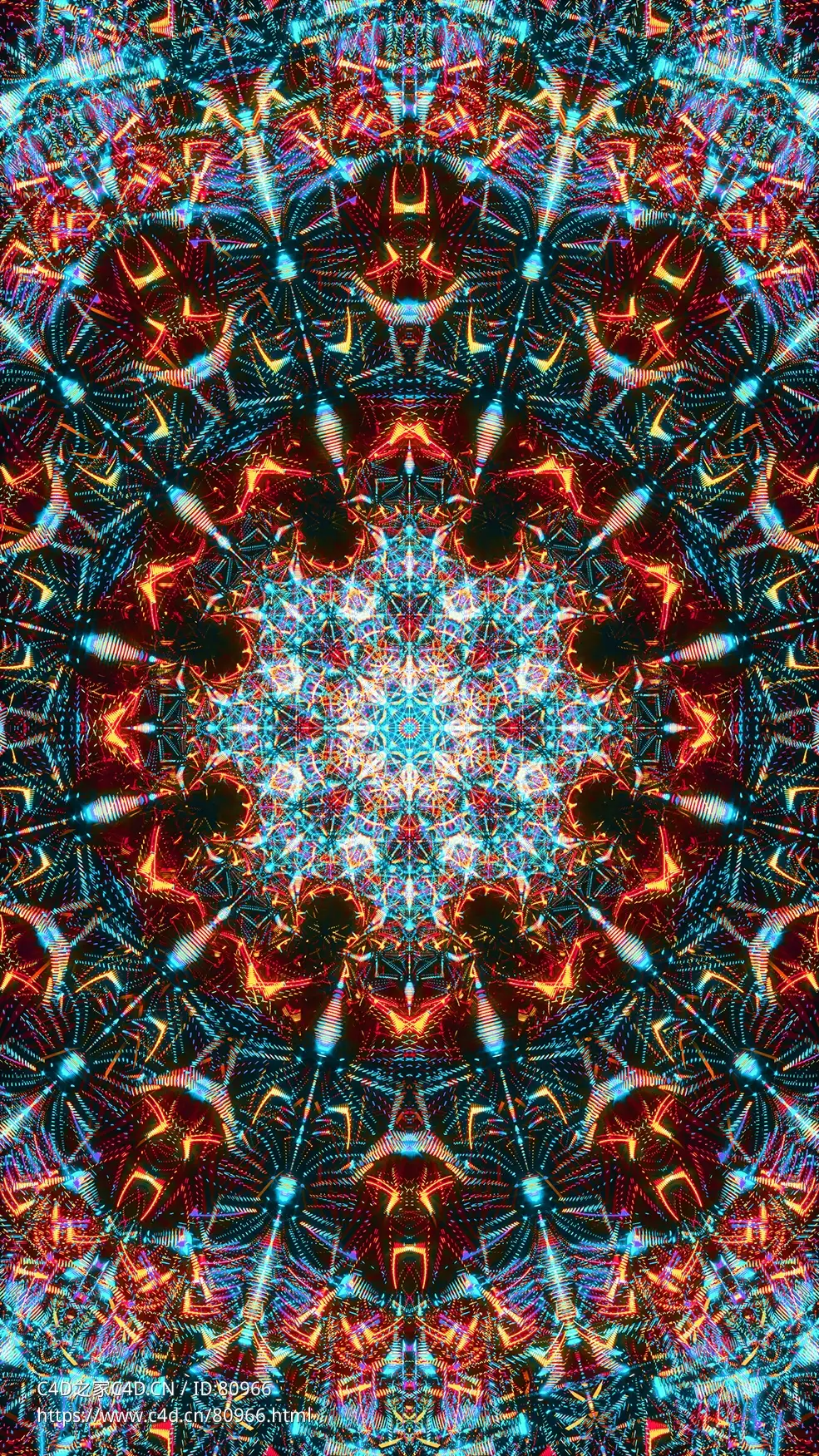 万花筒幻彩图案c4d octane渲染工程文件Requiem - C4D之家 - 12.jpg
