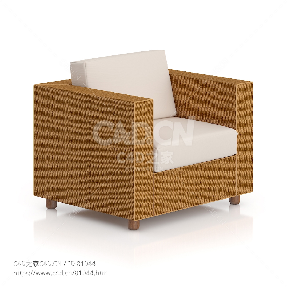 柳条编织扶手椅C4D户外庭院家具模型下载 - C4D之家 - 34.jpg