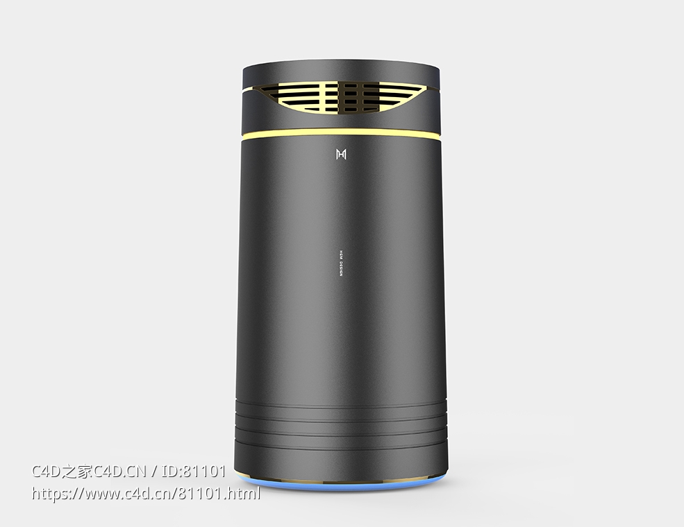 迷你加湿器3d模型下载 - C4D之家 - 2.jpg