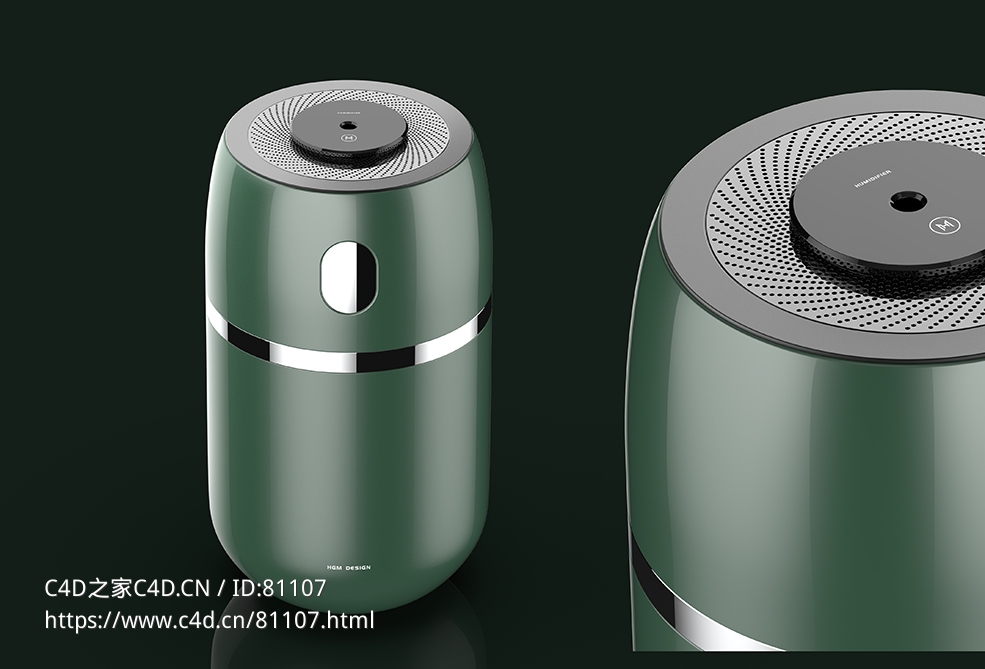 小巧迷米车用香薰机3d模型下载 - C4D之家 - 8.jpg