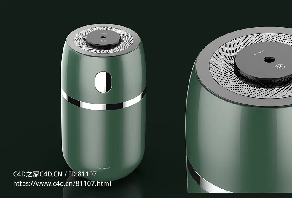 小巧迷米车用香薰机3d模型下载 - C4D之家 - 8.jpg