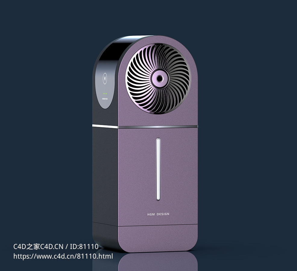 小型桌面加湿器3d模型下载 - C4D之家 - 11.jpg