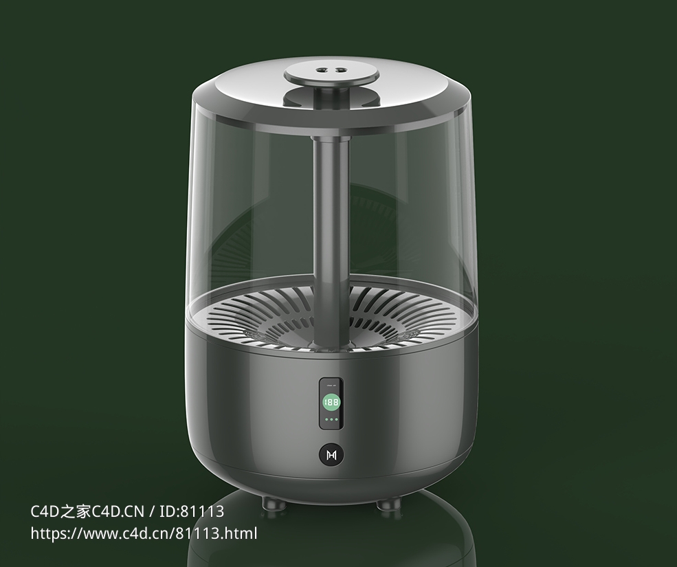 小型家用加湿器3d模型下载 - C4D之家 - 14.jpg