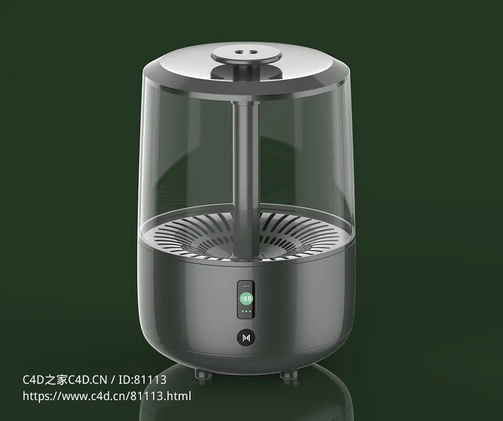 小型家用加湿器3d模型下载 - C4D之家 - 14.jpg