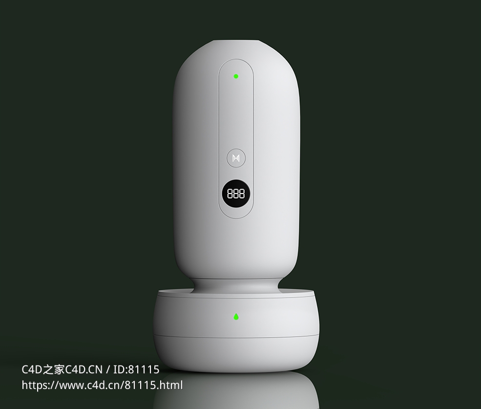 便携式加湿器香薰机3d模型下载 - C4D之家 - 16.jpg