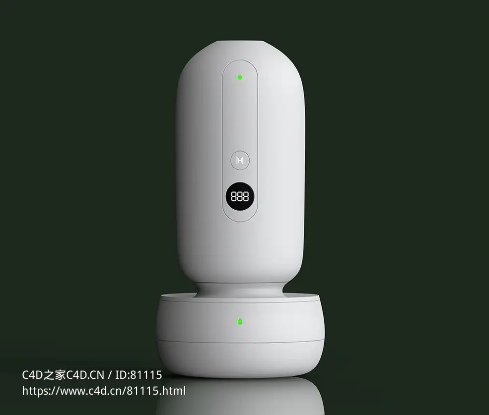 便携式加湿器香薰机3d模型下载 - C4D之家 - 16.jpg