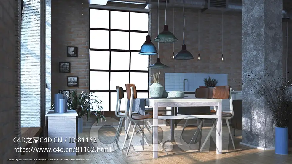 100个Octane室内外建筑材质预设oc渲染器材质预设Octane Texture Pack 2: Architecture Edition