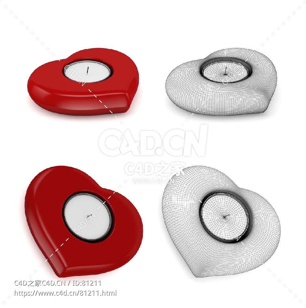 红色心形烛台C4D模型 - C4D之家 - 41.jpg