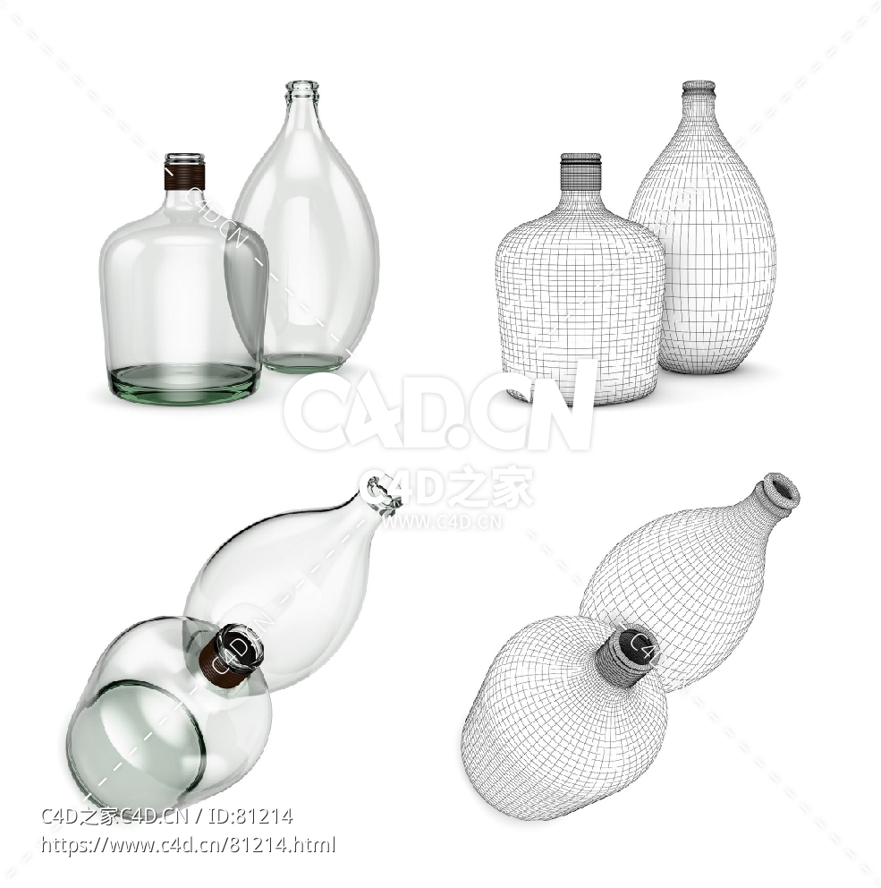 玻璃罐玻璃瓶C4D模型 - C4D之家 - 44.jpg