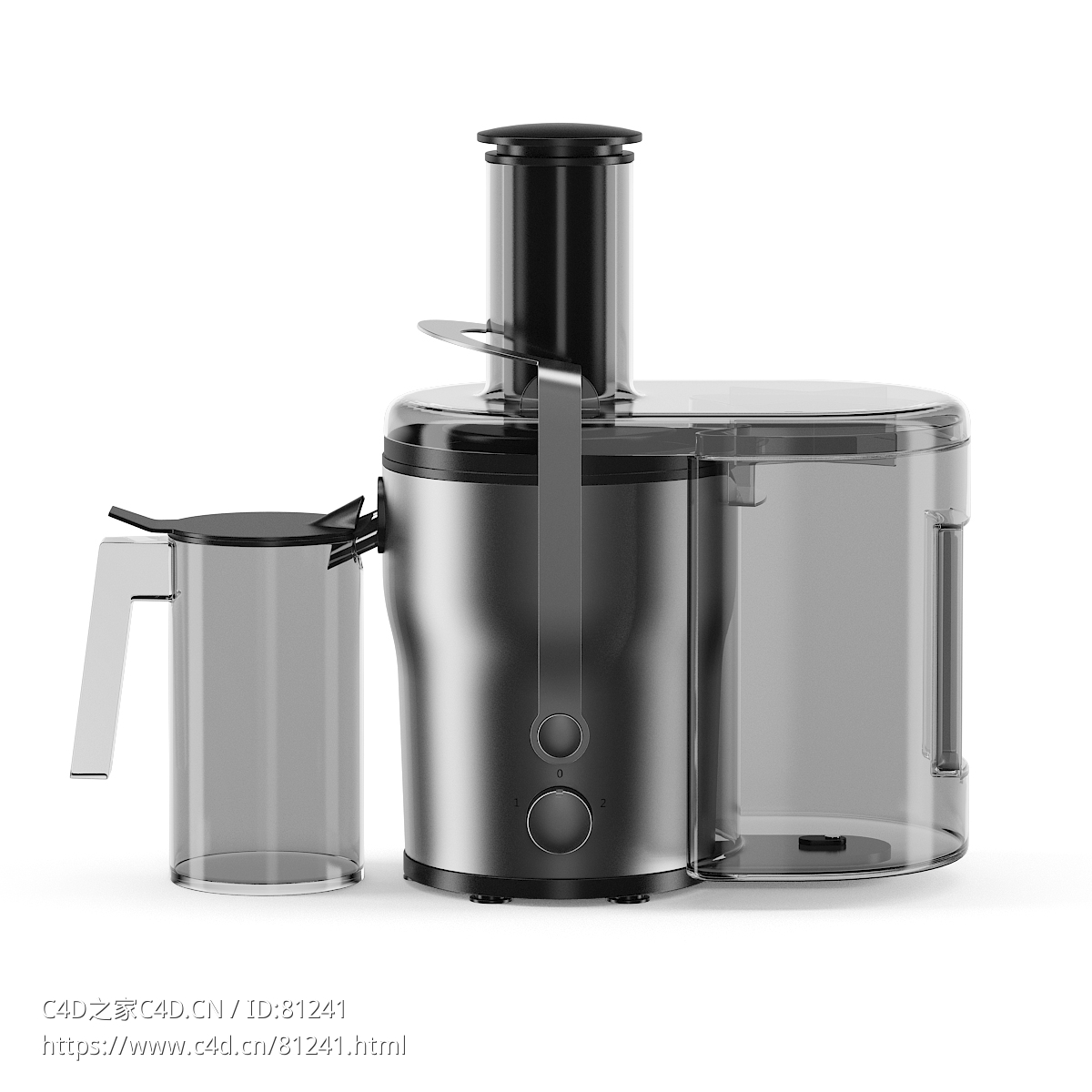 电动榨汁机c4d模型下载Electric Juicer