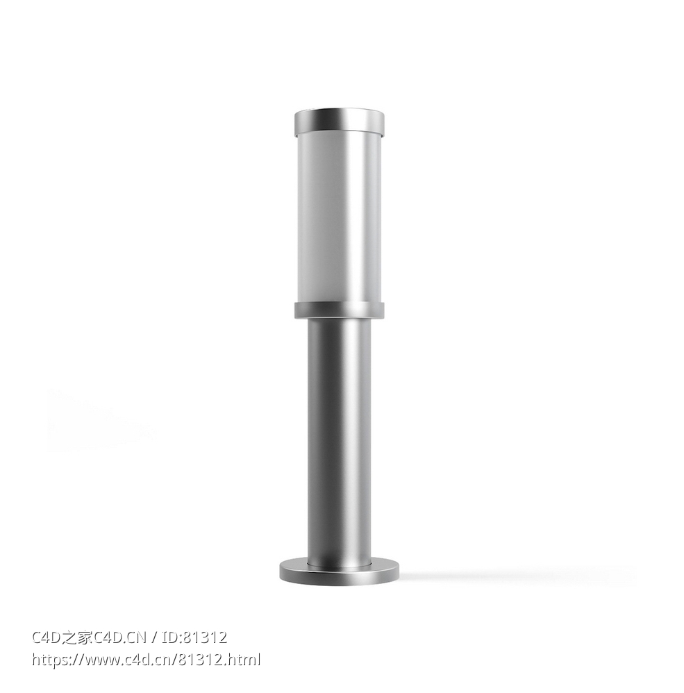 圆柱形户外灯立柱灯c4d模型下载 - C4D之家 - CGA-94-9.jpg