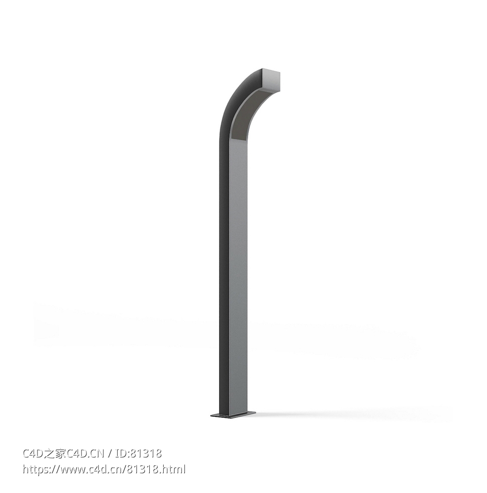 现代室外灯c4d模型下载