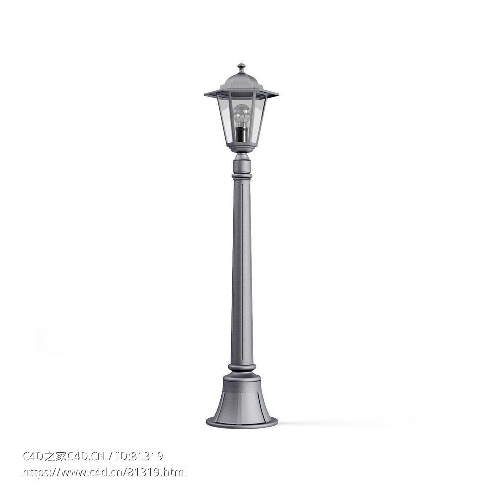 公园灯景观户外灯c4d模型下载