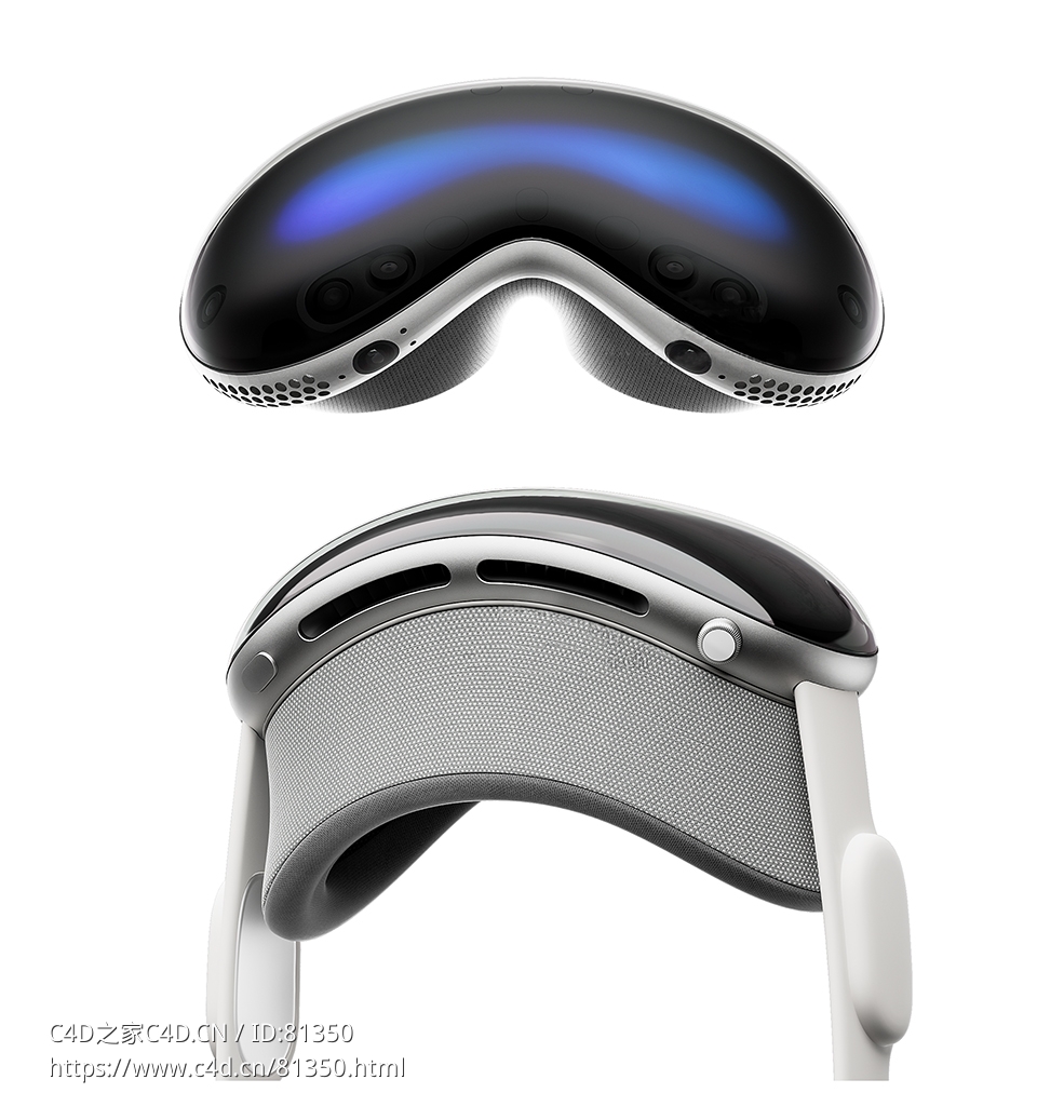 C4D OCTANE Vision Pro眼镜工程Apple Vision Pro眼镜模型 VR眼镜模型