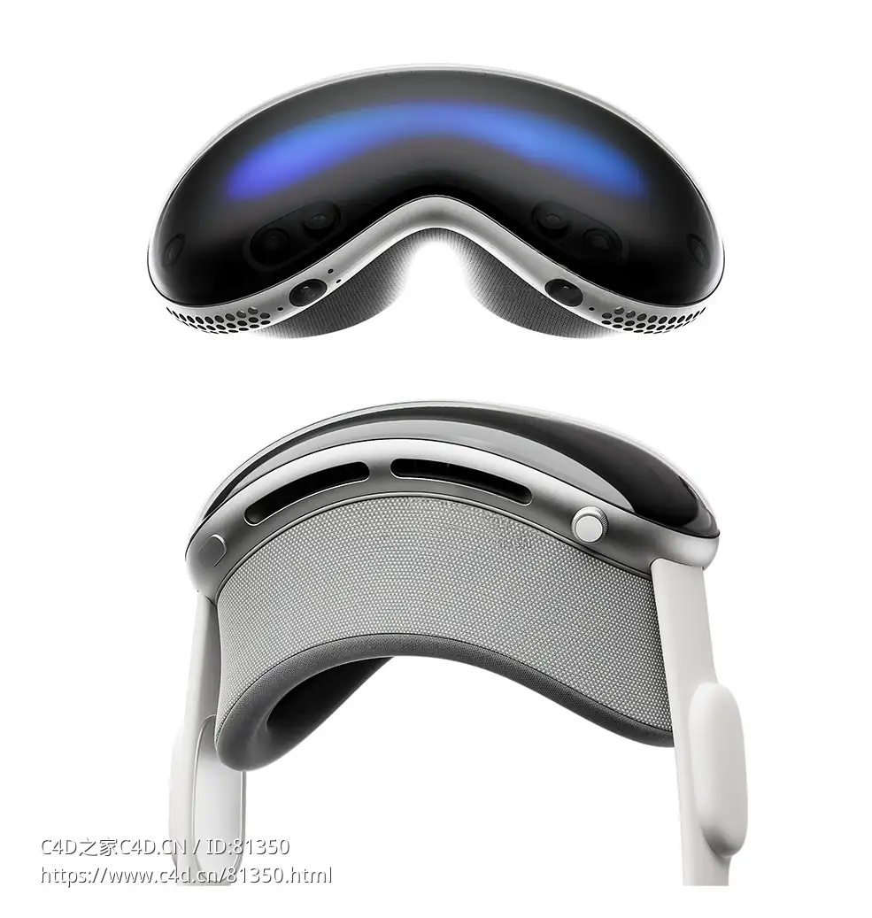 C4D OCTANE Vision Pro眼镜工程Apple Vision Pro眼镜模型 VR眼镜模型