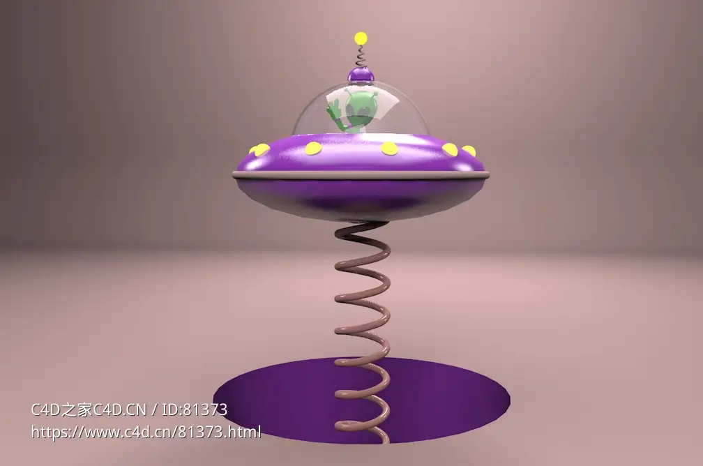 外星人小飞碟卡通弹力飞船
