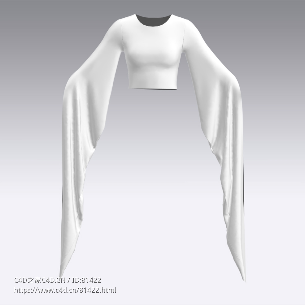 c4d模型女性衣服上衣Sleeves-12 - C4D之家 - 12.jpg